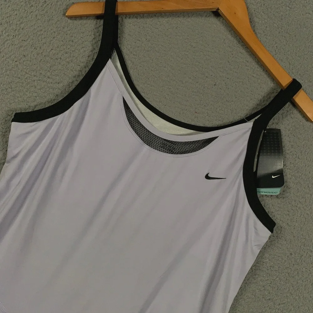 Nike Sphere Macro React Dress Women's XL Purple Tennis Golf Sleeveless Athletic